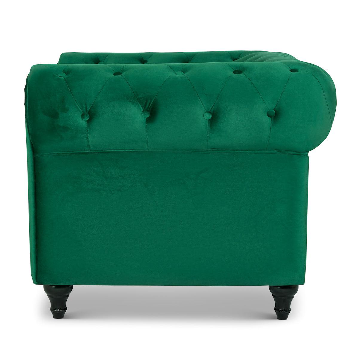 Chesterfield Sofa Suite - Jade Green Velvet Furniture Bargainia