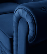 Chesterfield Sofa Suite - Navy Blue Velvet - Bargainia.com - 