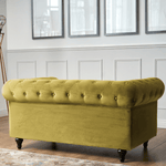 Chesterfield Sofa Suite - Olive Gold Velvet - Bargainia.com - 