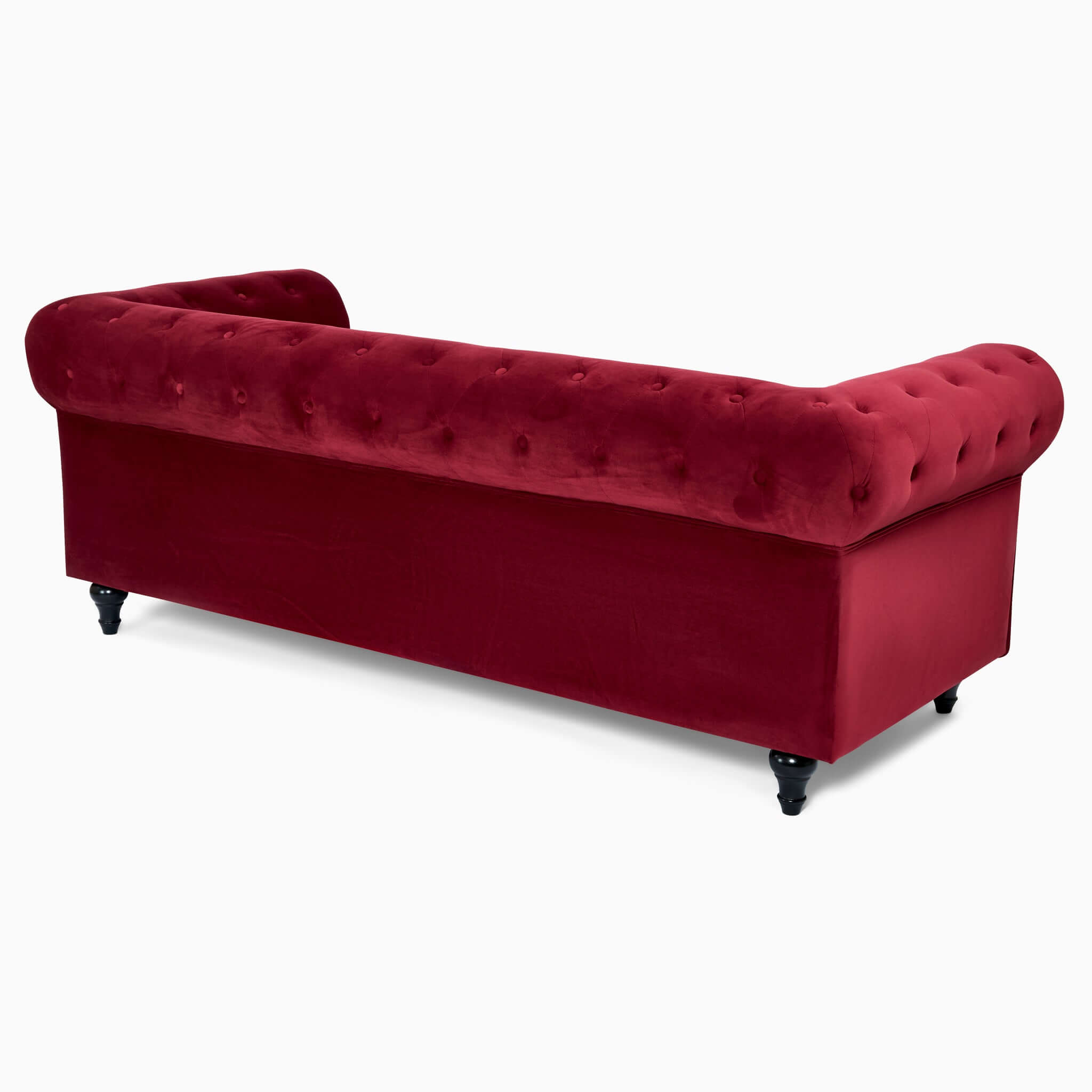 Chesterfield Sofa Suite - Wine Red Velvet Furniture Bargainia