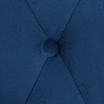 Chesterfield Velvet Arm Chair - Blue - Bargainia.com - 