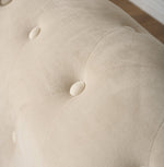 Chesterfield Velvet Arm Chair - Cream - Bargainia.com - 