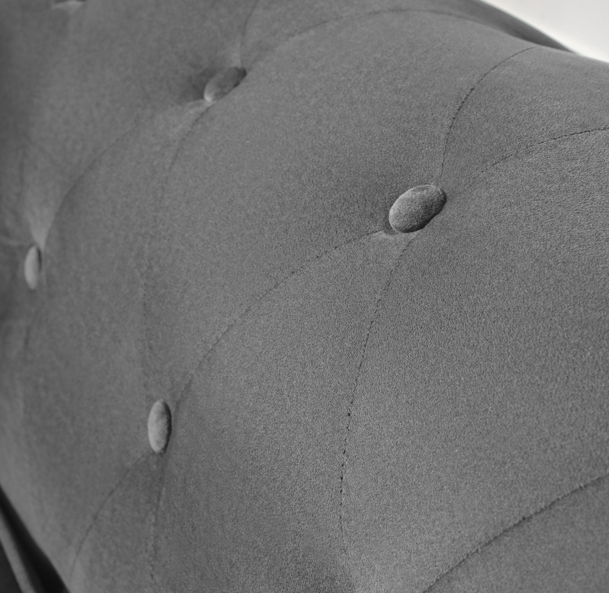 Chesterfield Velvet Armchair - Grey Furniture Bargainia