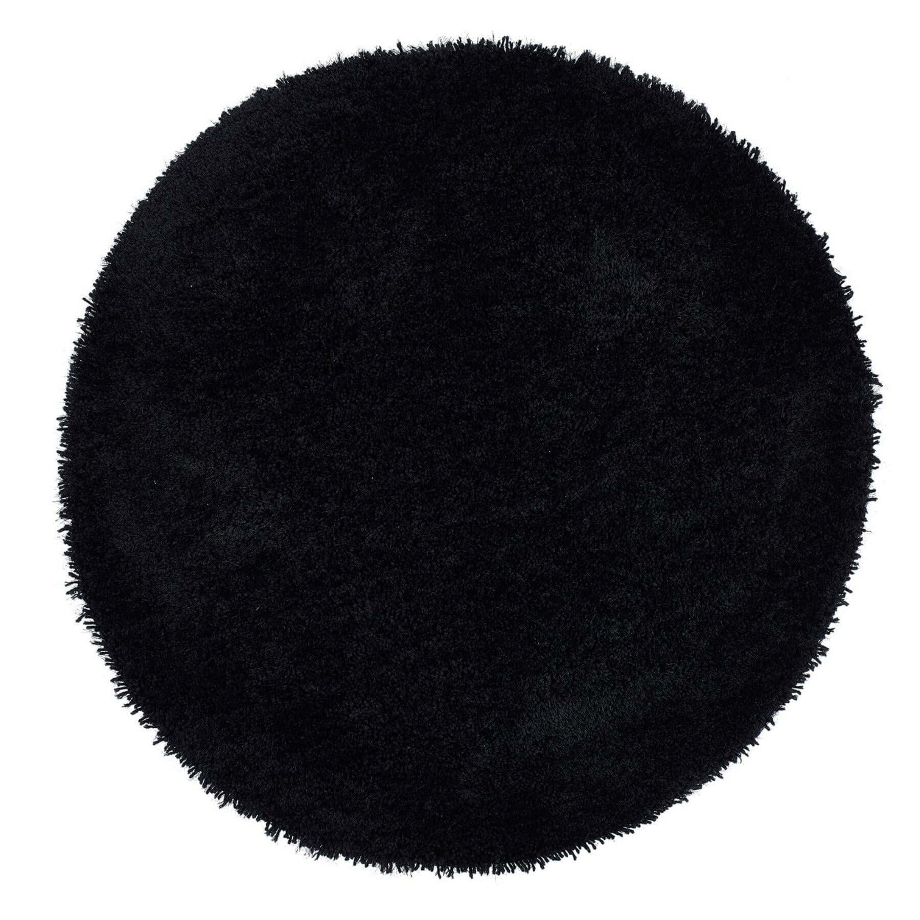 Chicago Black Shaggy Rug - Bargainia.com - 5026134022041 - CHICAG_BLACKX_133XCIR