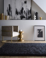 Chicago Black Shaggy Rug - Bargainia.com - 