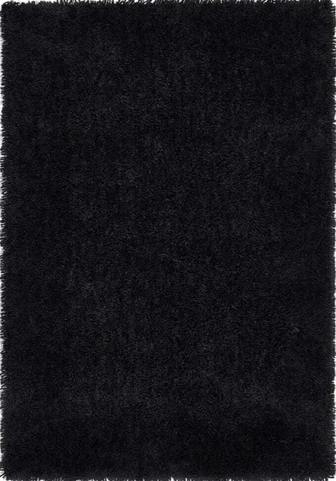 Chicago Black Shaggy Rug - Bargainia.com - 