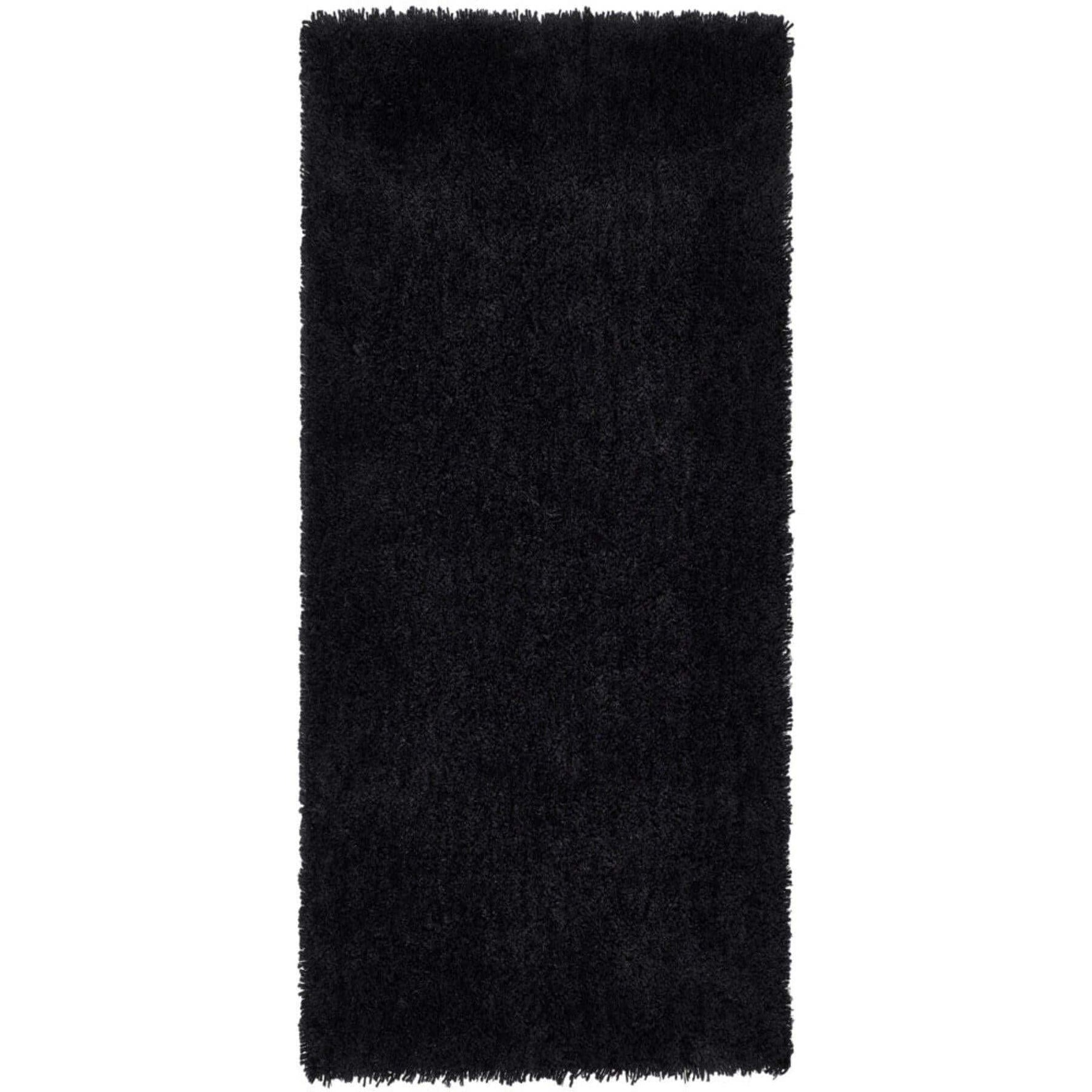 Chicago Black Shaggy Rug - Bargainia.com - 