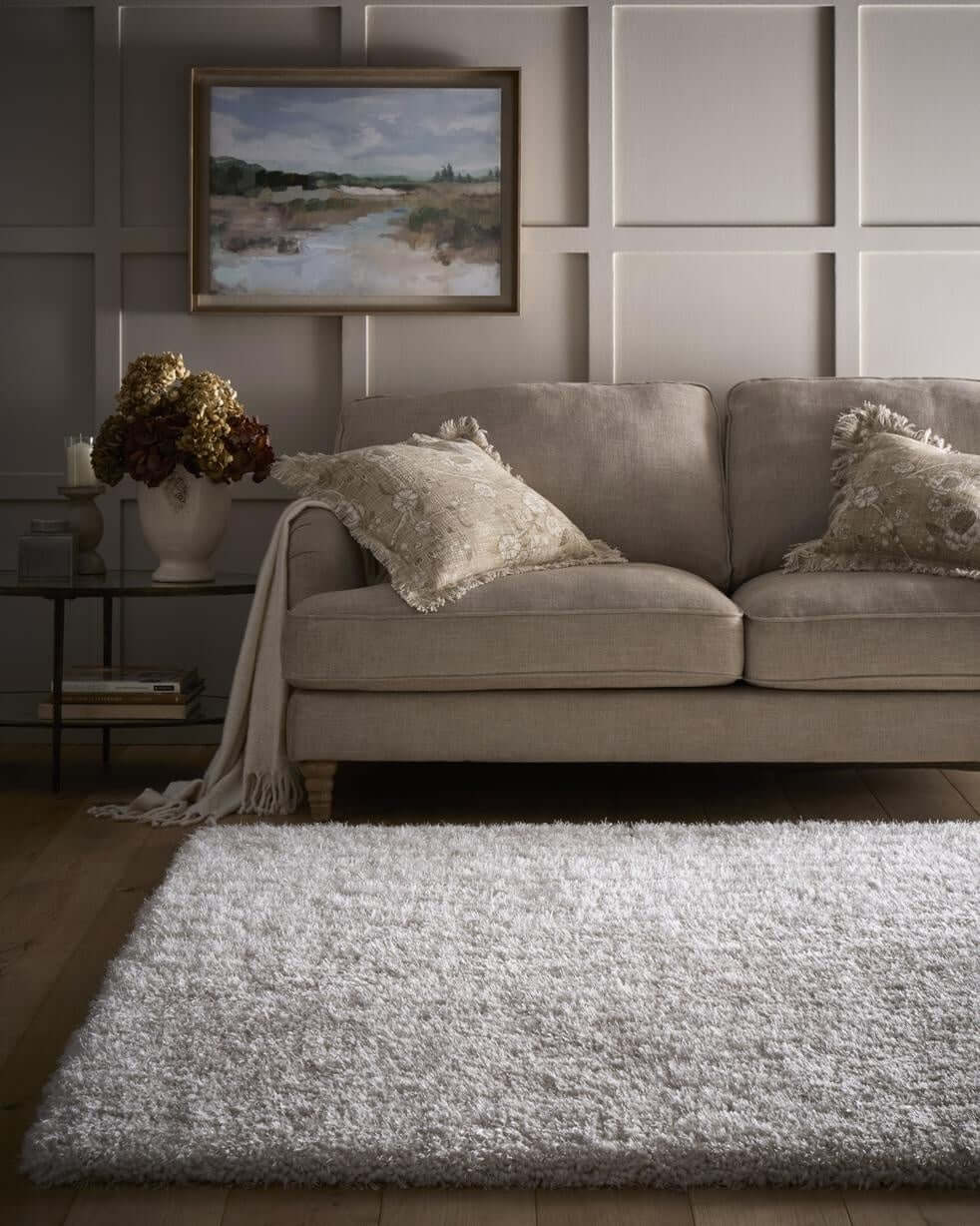 Chicago Cream Shaggy Rug - Bargainia.com - 