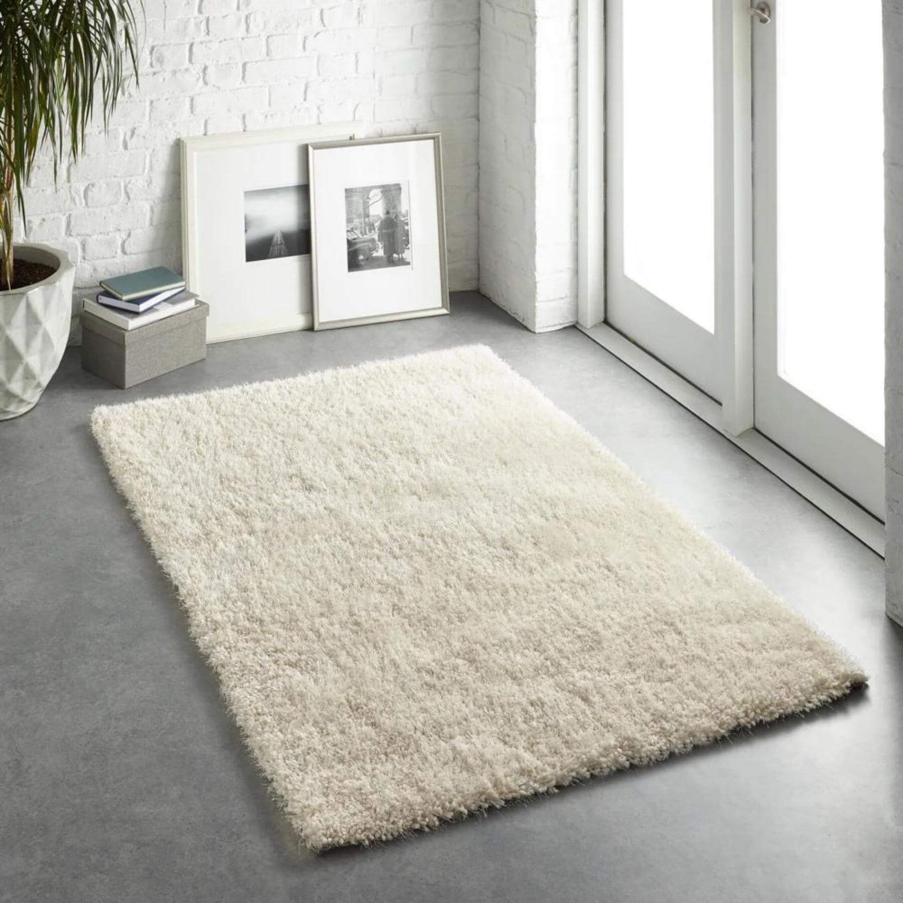 Chicago Cream Shaggy Rug - Bargainia.com - 5026134022591 - CHICAG_CREAMX_090X150