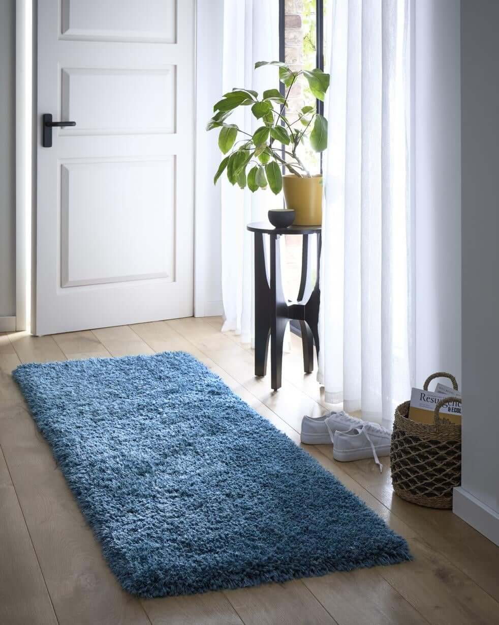 Chicago Dark Teal Shaggy Rug - Bargainia.com - 5026134022096 - CHICAG_DRKTEL_133XCIR