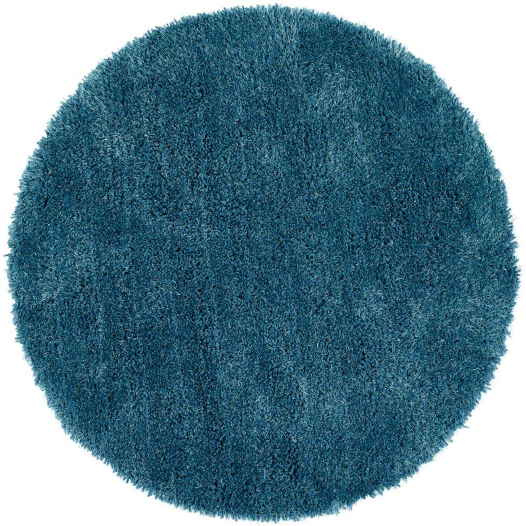 Chicago Dark Teal Shaggy Rug - Bargainia.com - 