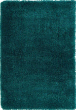 Chicago Dark Teal Shaggy Rug - Bargainia.com - 