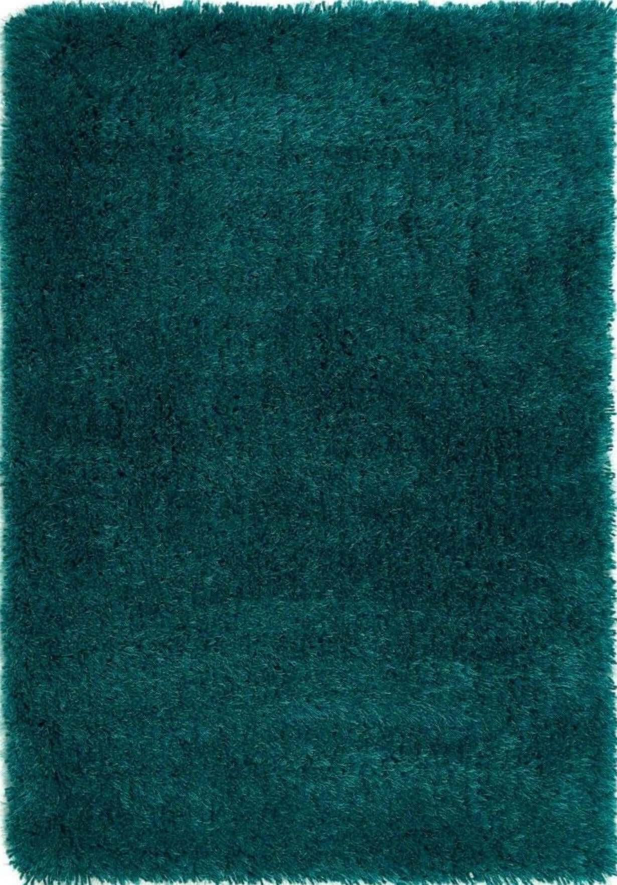 Chicago Dark Teal Shaggy Rug - Bargainia.com - 5026134022638 - CHICAG_DRKTEL_090X150