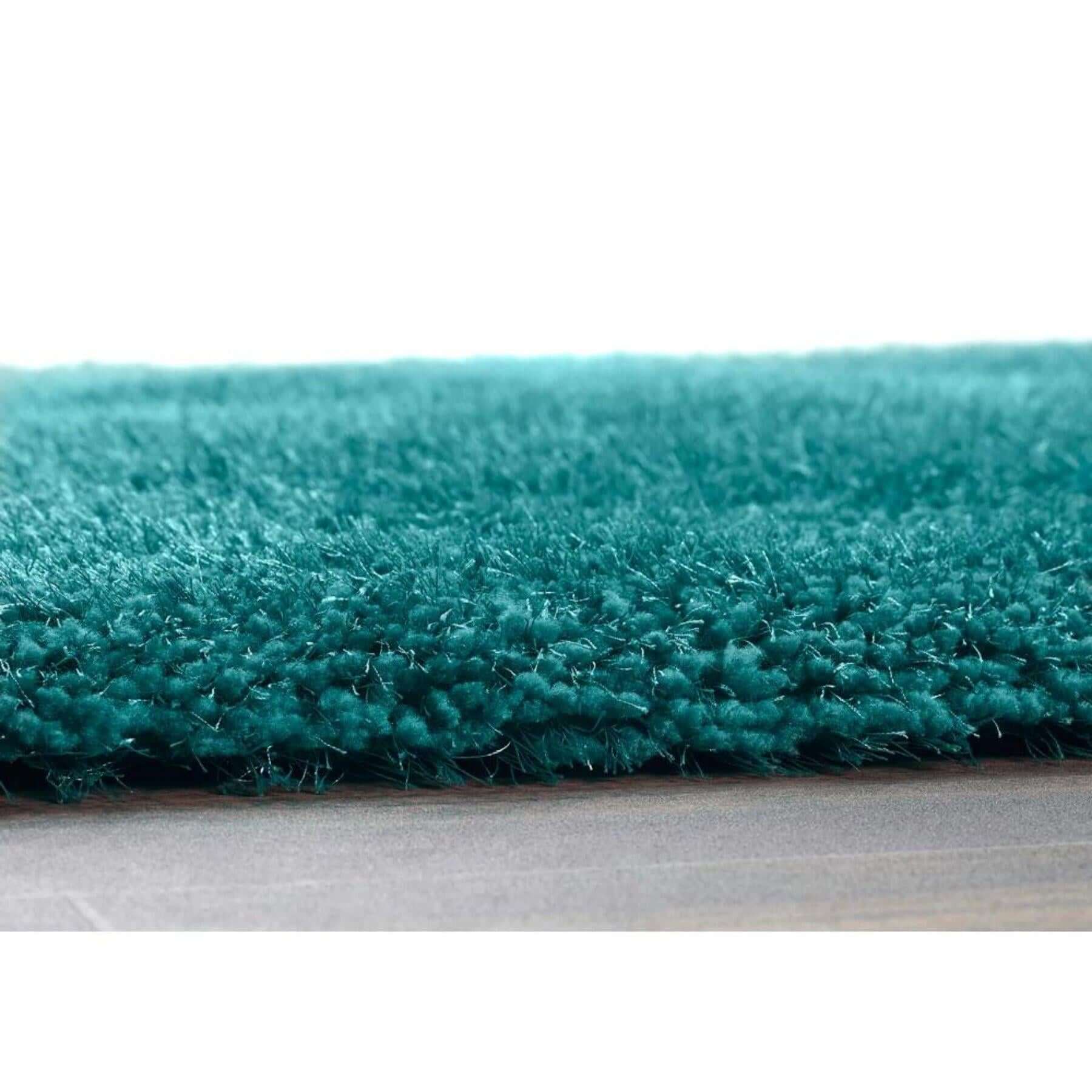 Chicago Dark Teal Shaggy Rug - Bargainia.com - 5026134022638 - CHICAG_DRKTEL_090X150