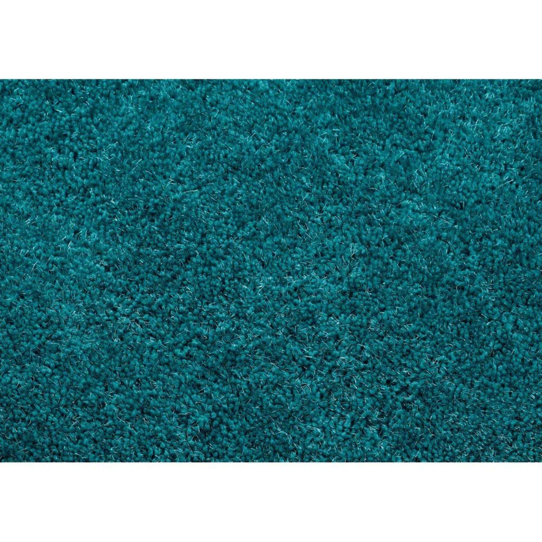 Chicago Dark Teal Shaggy Rug - Bargainia.com - 
