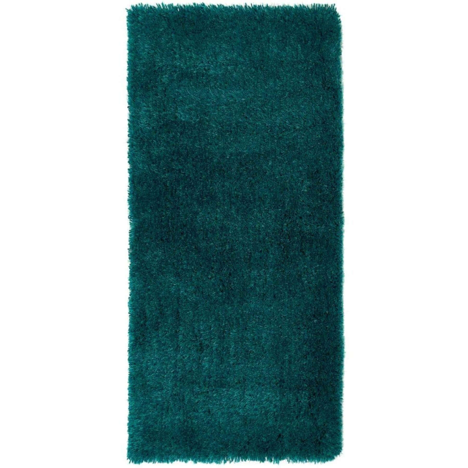 Chicago Dark Teal Shaggy Rug - Bargainia.com - 5026134022720 - CHICAG_DRKTEL_067X200