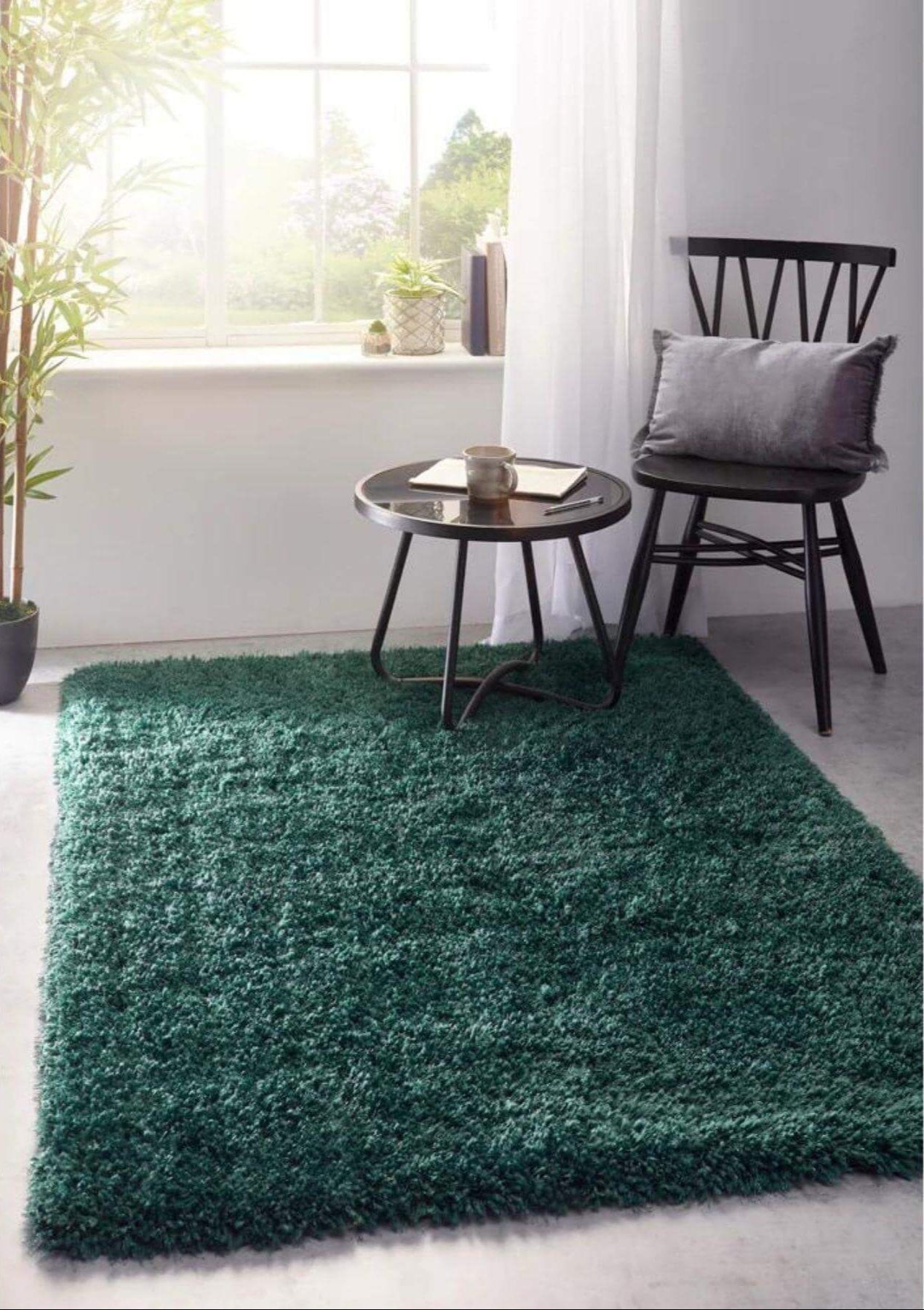 Chicago Forest Green Shaggy Rug - Bargainia.com - 5026134568273 - CHICAG_FSTGRN_090X150