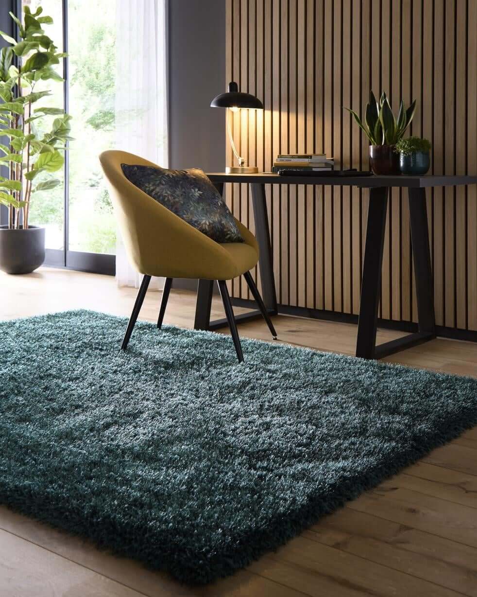 Chicago Forest Green Shaggy Rug - Bargainia.com - 