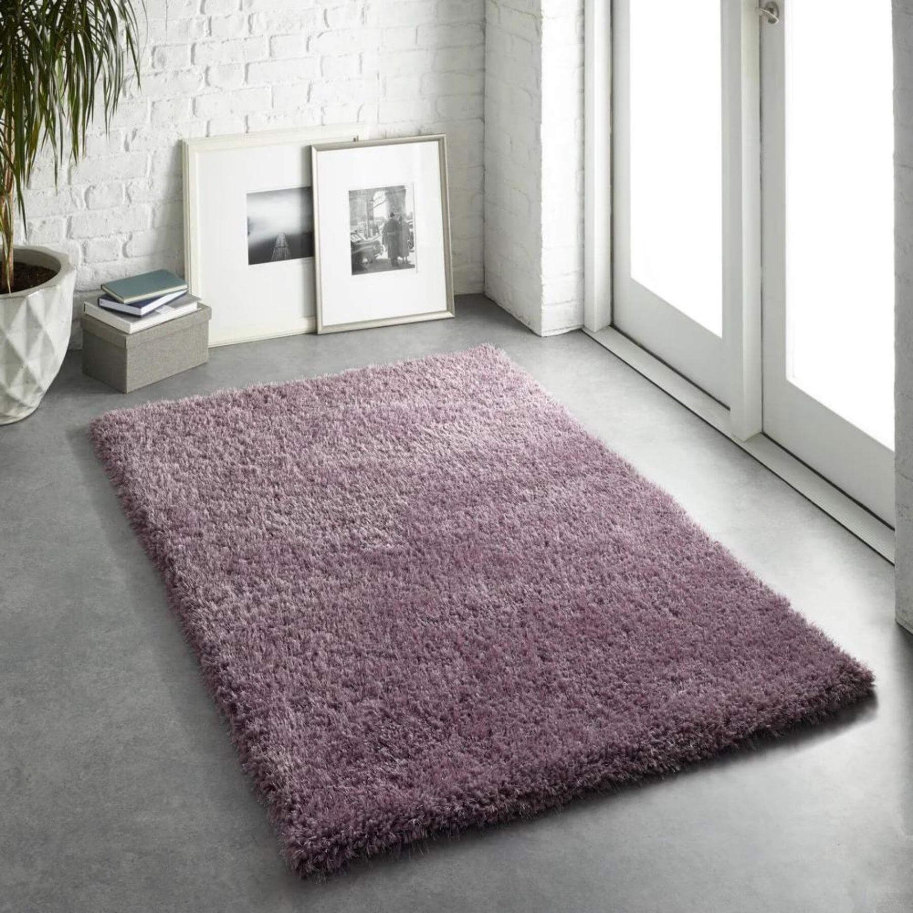 Chicago Lavender Shaggy Rug - Bargainia.com - 