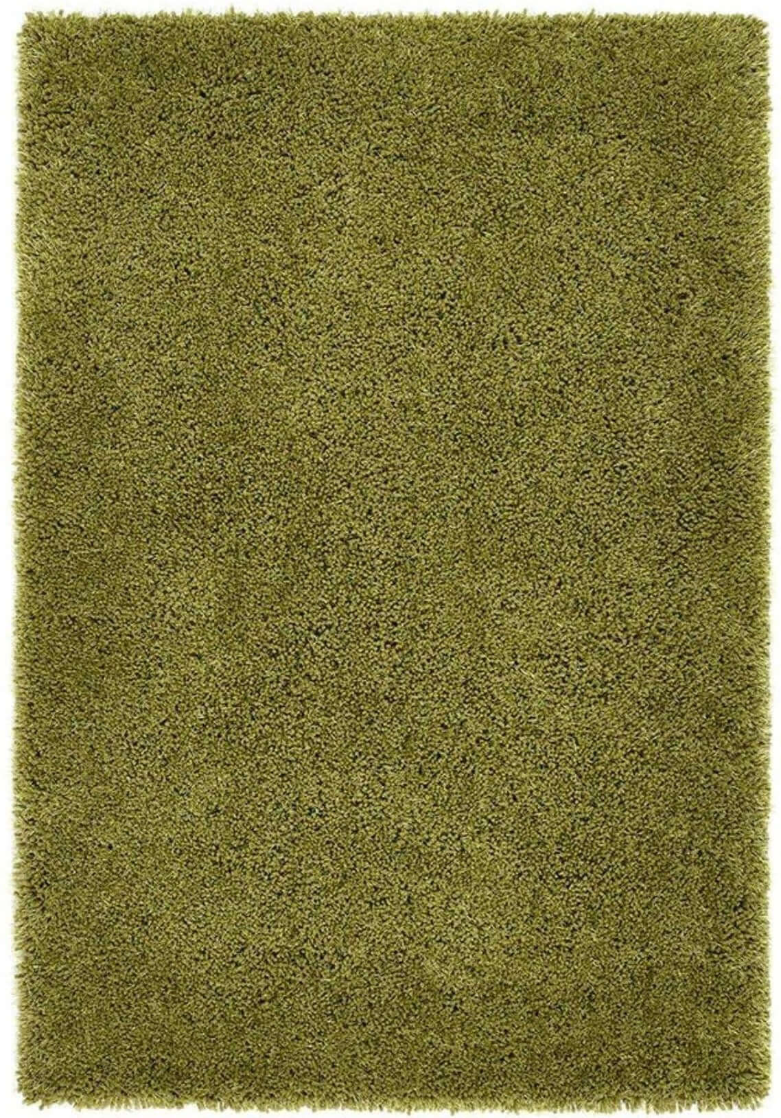 Chicago Olive Green Shaggy Rug - Bargainia.com - 