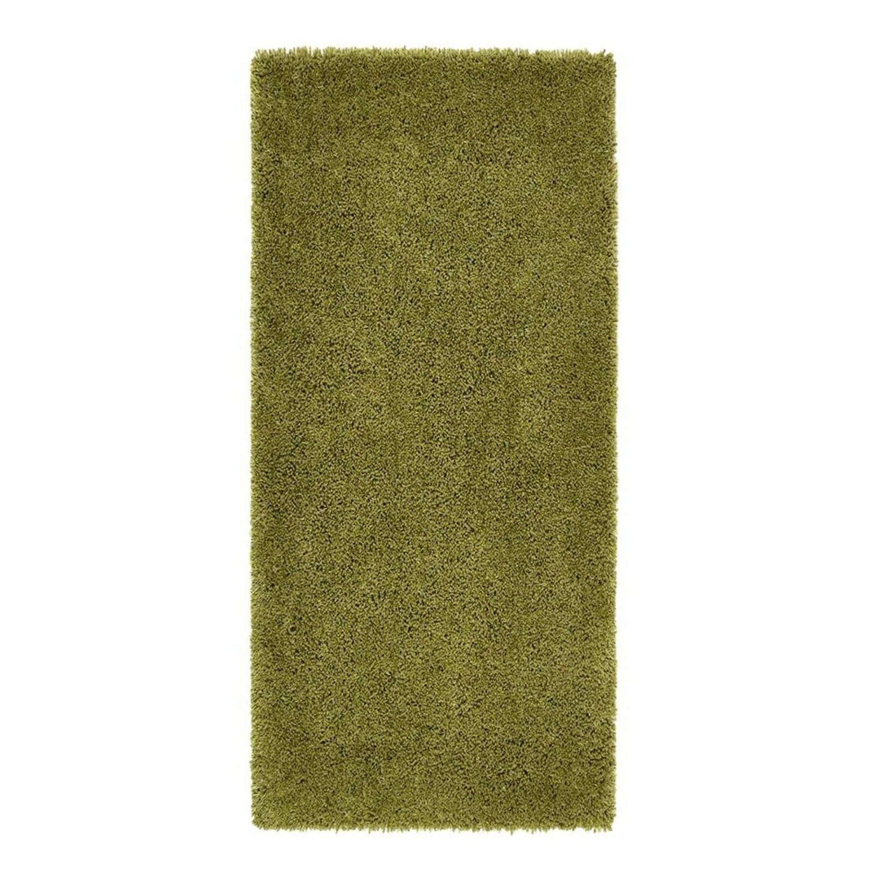 Chicago Olive Green Shaggy Rug - Bargainia.com - 
