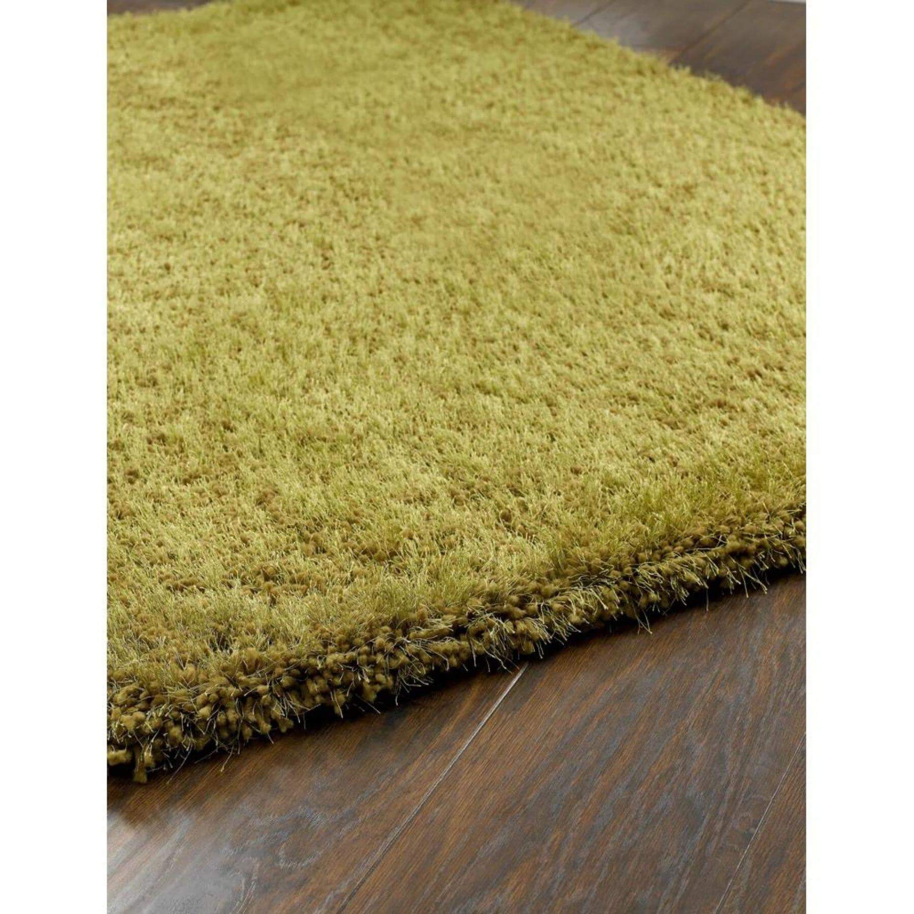 Chicago Olive Green Shaggy Rug - Bargainia.com - 5026134039698 - CHICAG_OLIVEX_133XCIR