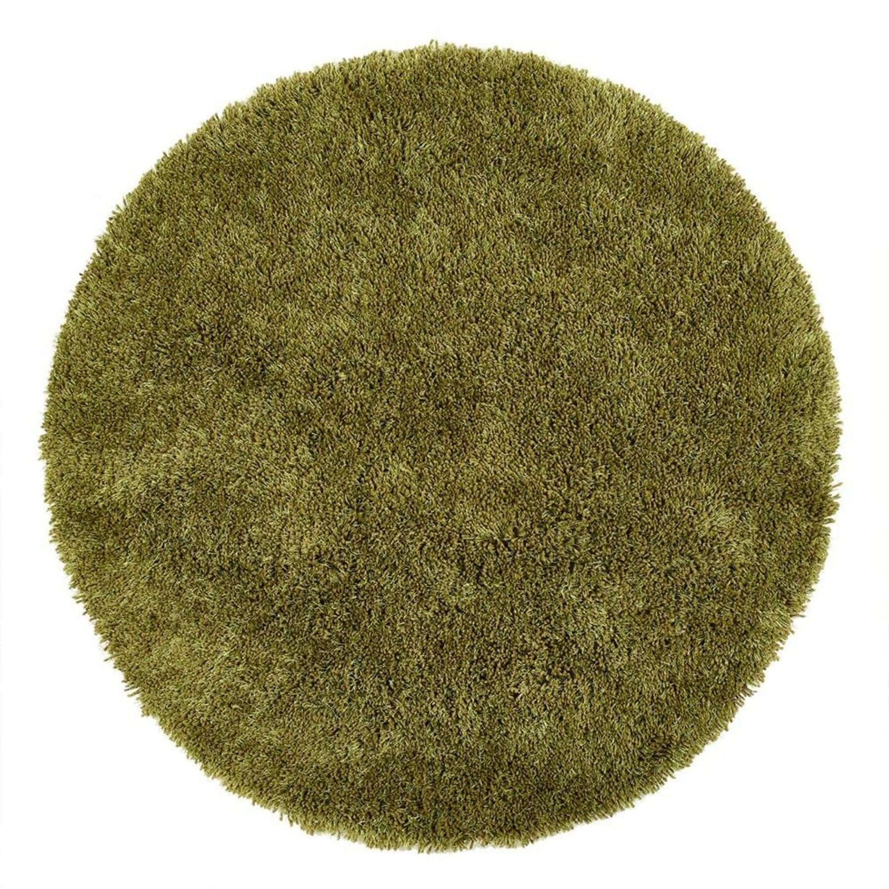 Chicago Olive Green Shaggy Rug - Bargainia.com - 
