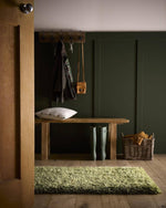 Chicago Olive Green Shaggy Rug - Bargainia.com - 