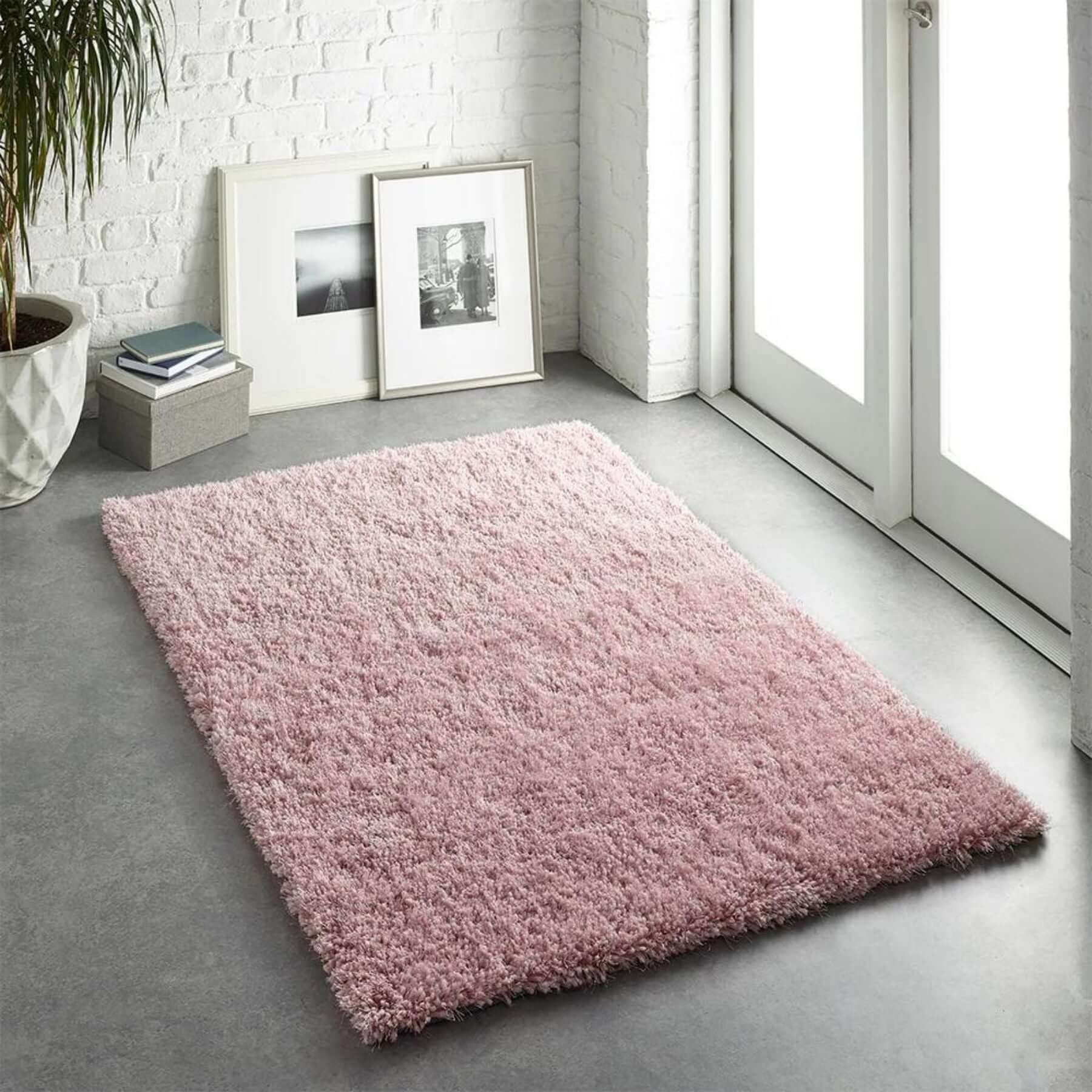 Chicago Pink Shaggy Rug - Bargainia.com - 5026134535084 - CHICAG_ROSEXX_090X150