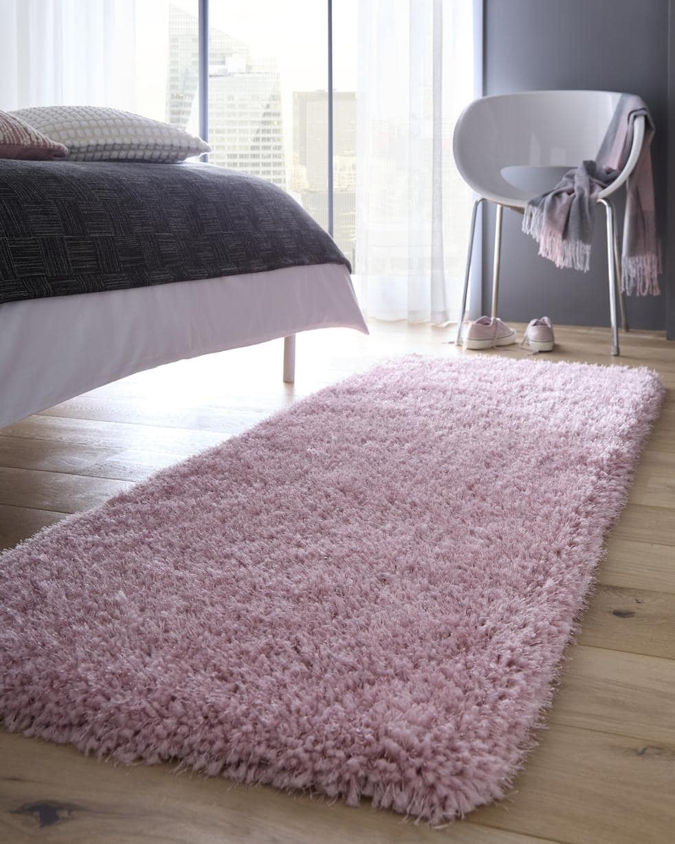 Chicago Pink Shaggy Rug - Bargainia.com - 