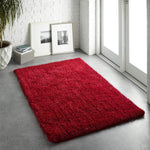 Chicago Red Shaggy Rug - Bargainia.com - 