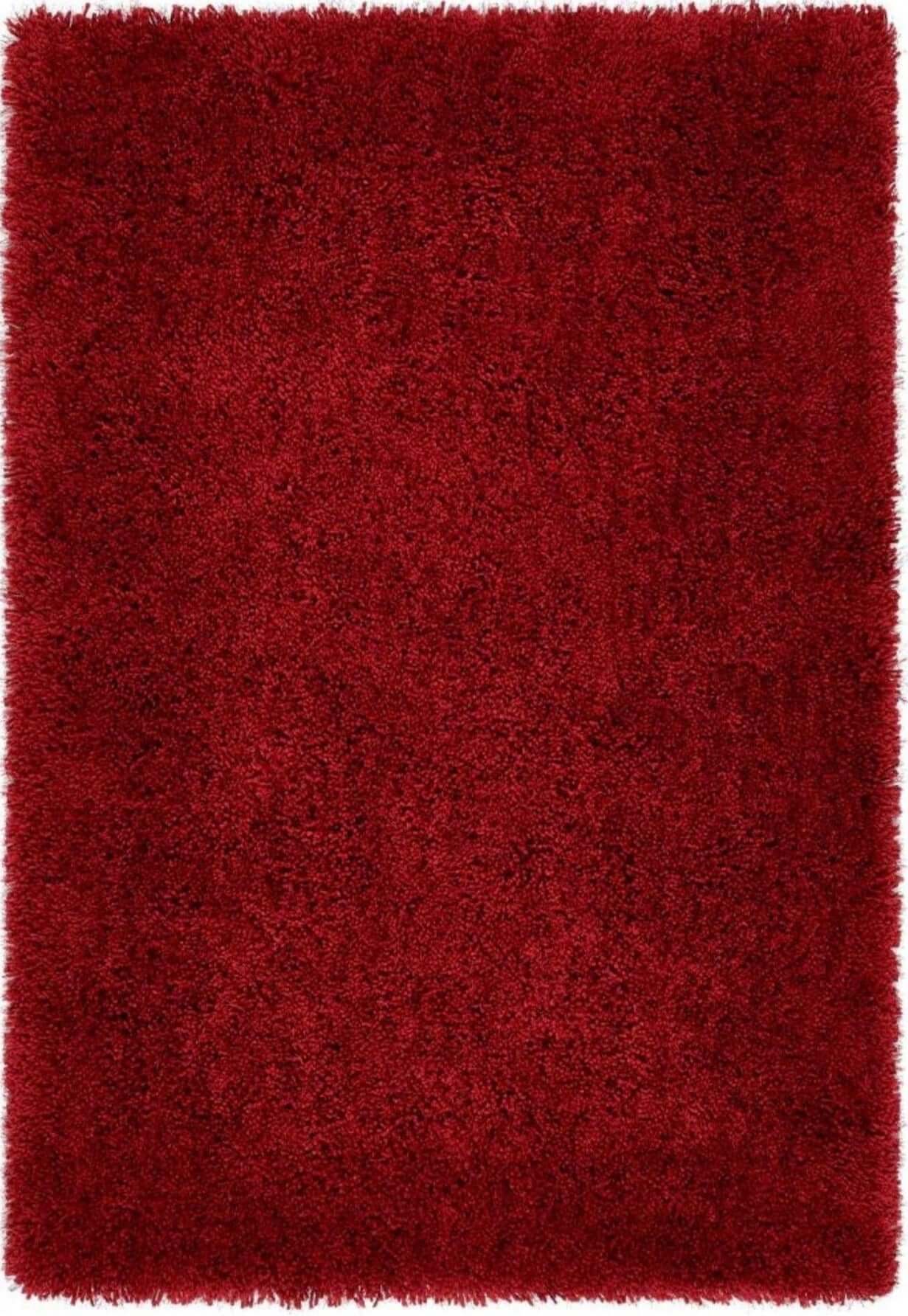 Chicago Red Shaggy Rug - Bargainia.com - 