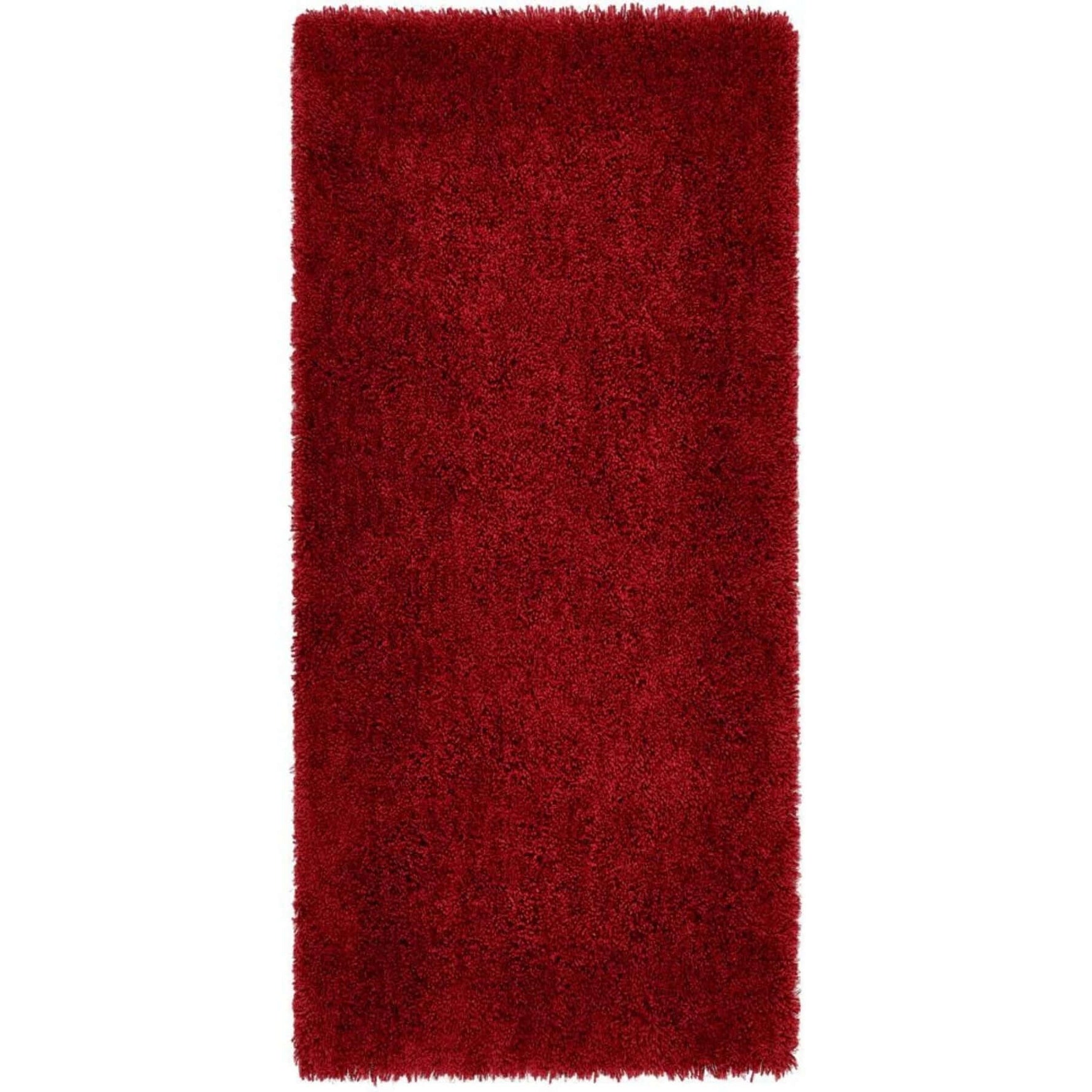 Chicago Red Shaggy Rug - Bargainia.com - 