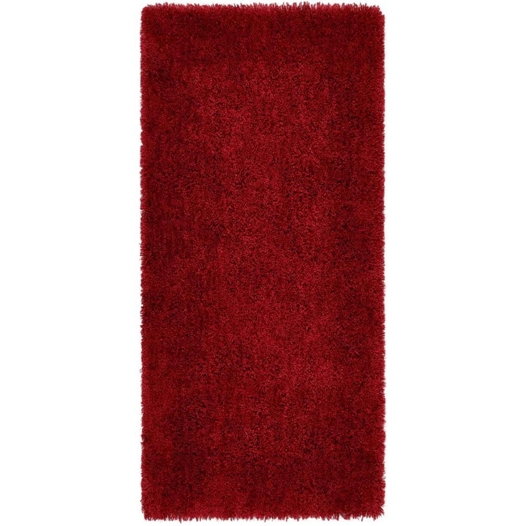 Chicago Red Shaggy Rug - Bargainia.com - 5026134022690 - CHICAG_REDXXX_067X200