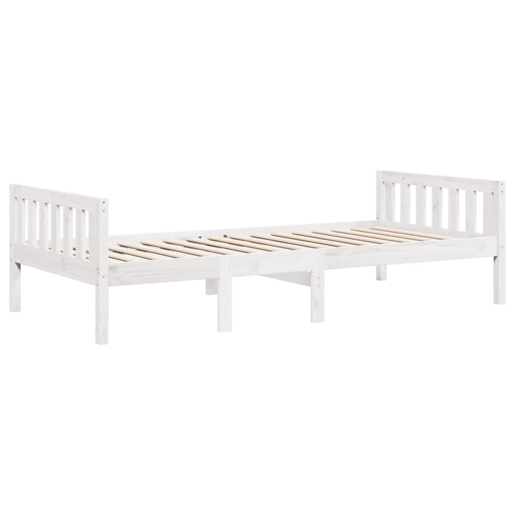 Children's Bed without Mattress White 90x200 cm Solid Wood Pine - Bargainia.com - 