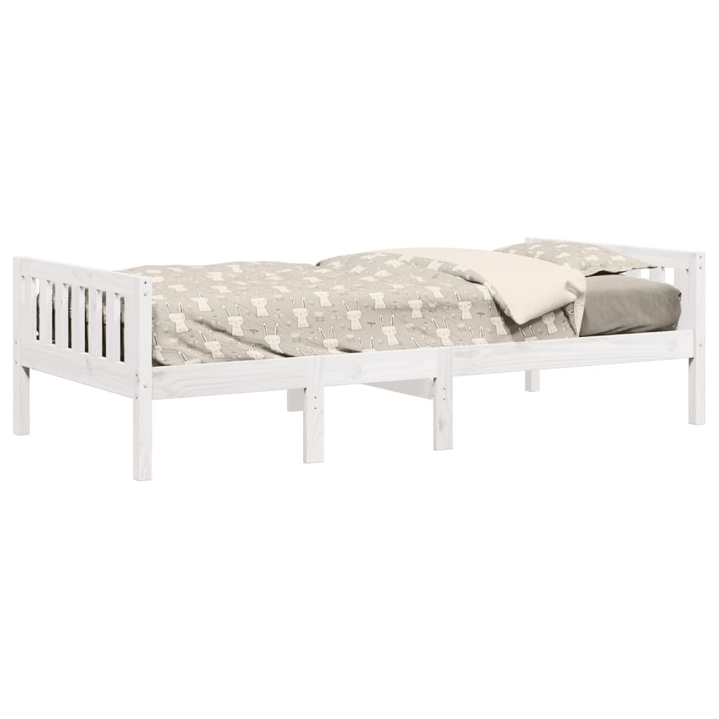 Children's Bed without Mattress White 90x200 cm Solid Wood Pine - Bargainia.com - 