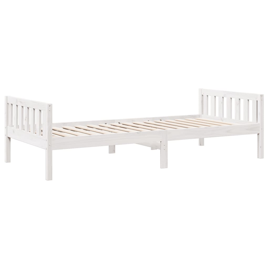 Children's Bed without Mattress White 90x200 cm Solid Wood Pine - Bargainia.com - 