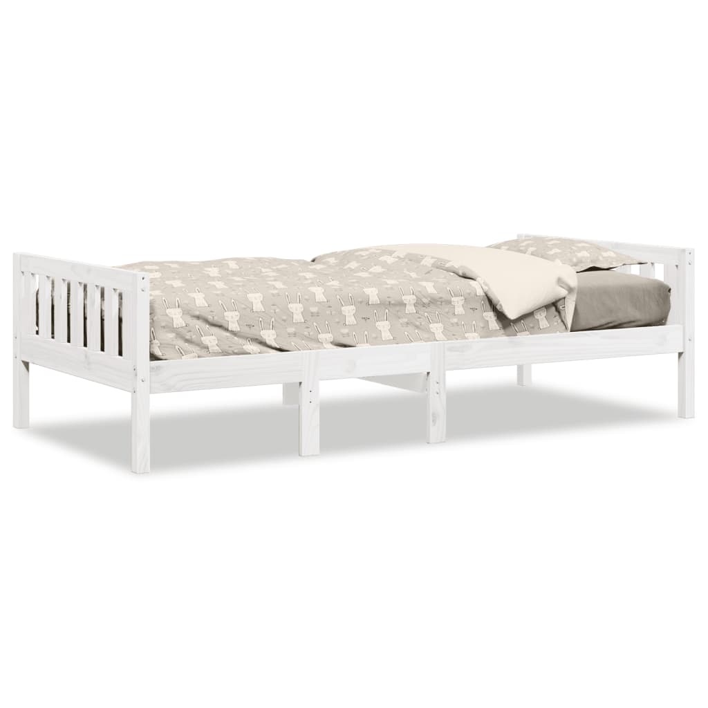 Children's Bed without Mattress White 90x200 cm Solid Wood Pine - Bargainia.com - 