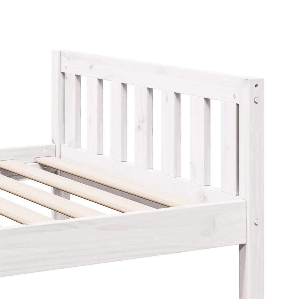 Children's Bed without Mattress White 90x200 cm Solid Wood Pine - Bargainia.com - 