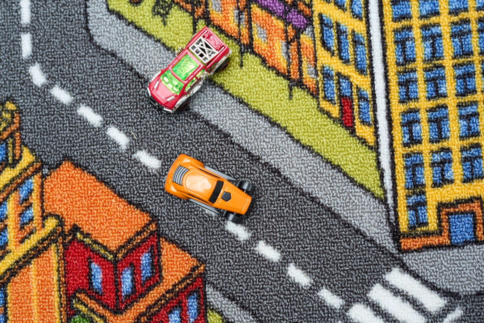 Children's Big City Mat Town Car Roads Rug Big City Kids Play Mat Clearance