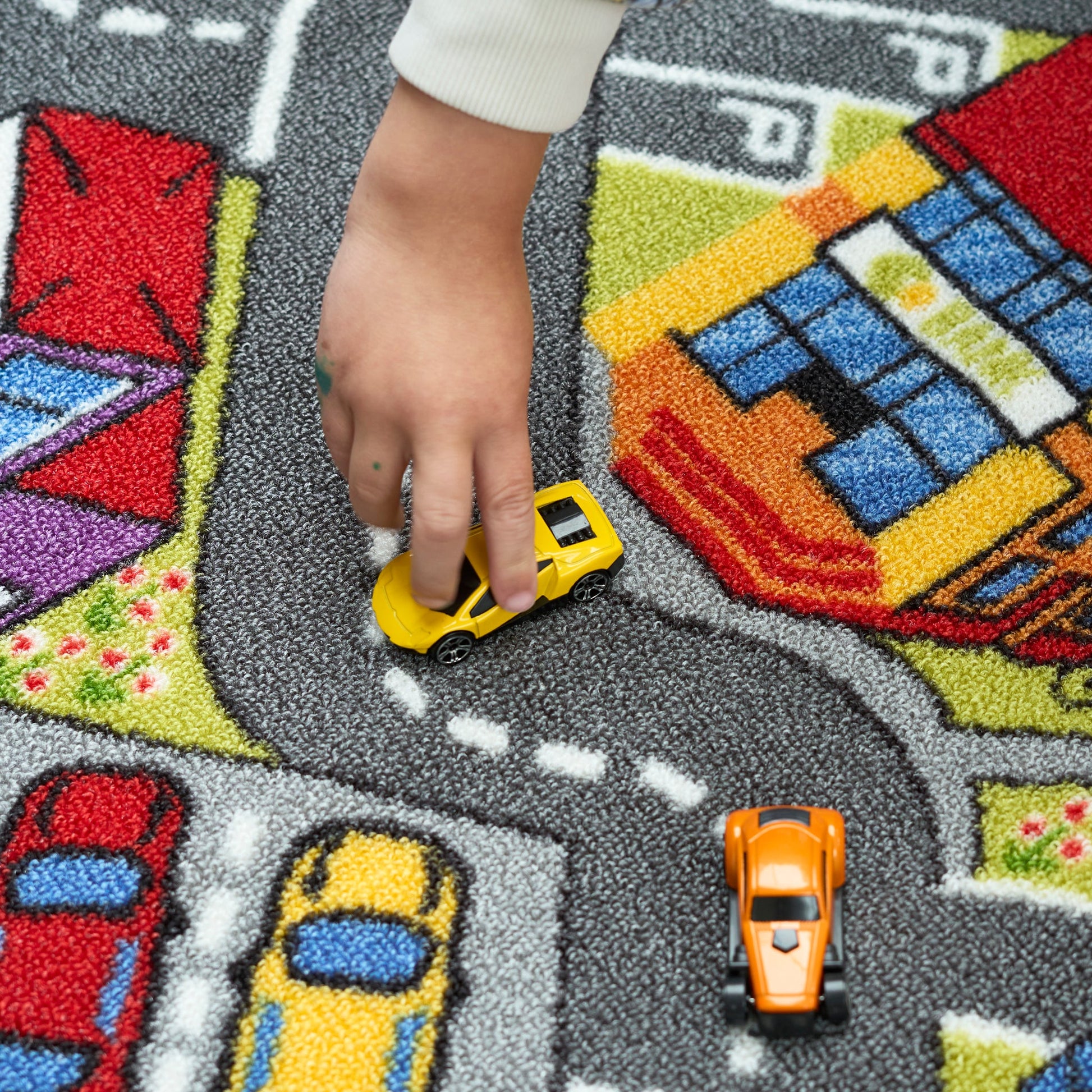 Children's Big City Mat Town Car Roads Rug Big City Kids Play Mat Clearance
