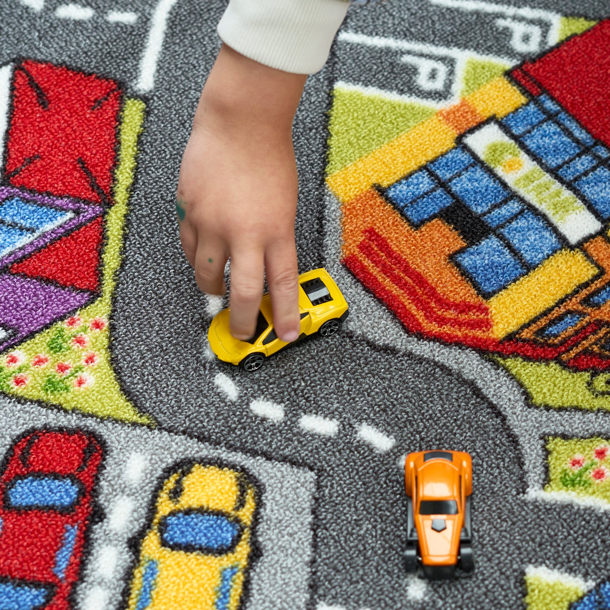 Children's Big City Mat Town Car Roads Rug Big City Kids Play Mat Clearance