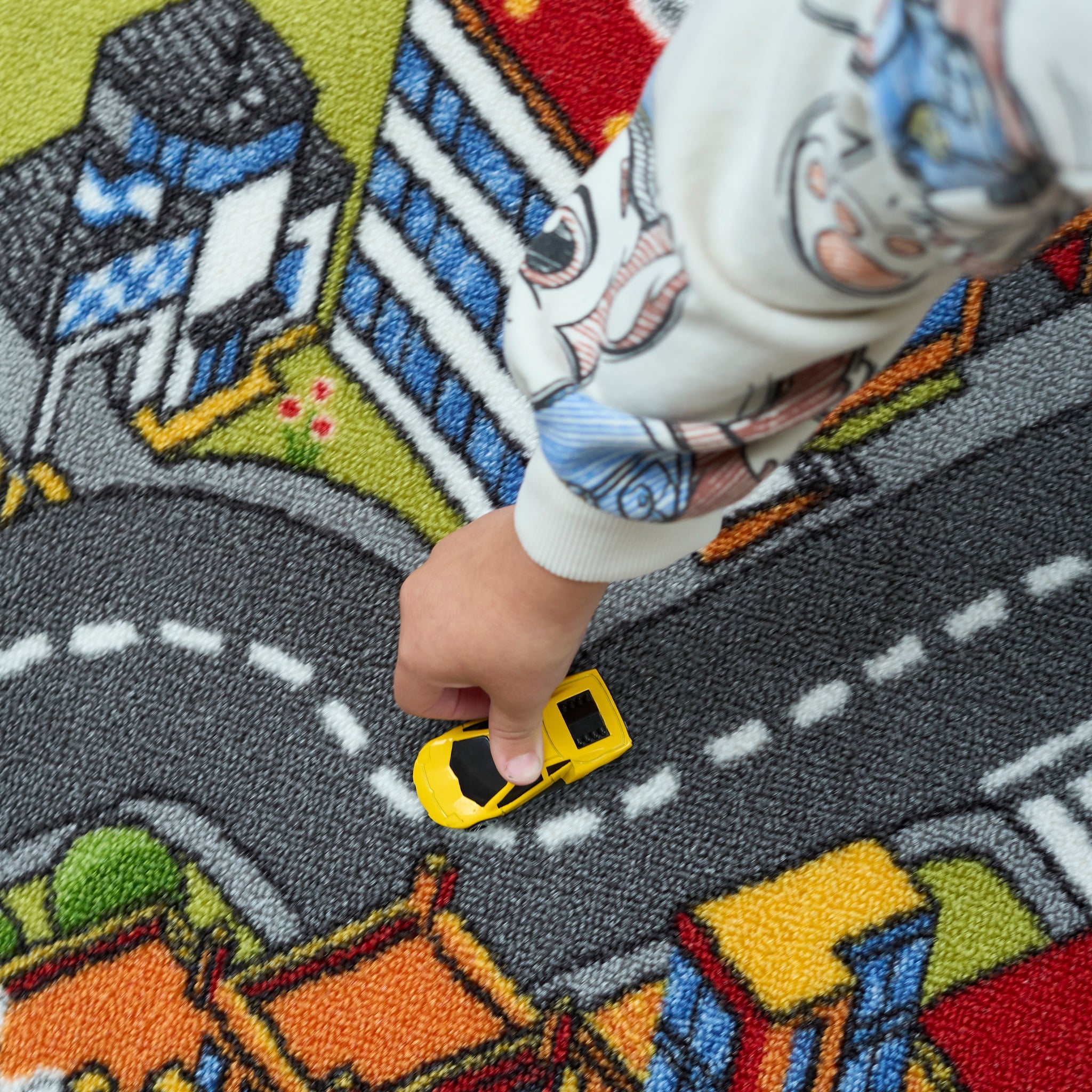 Children's Big City Mat Town Car Roads Rug Big City Kids Play Mat Clearance