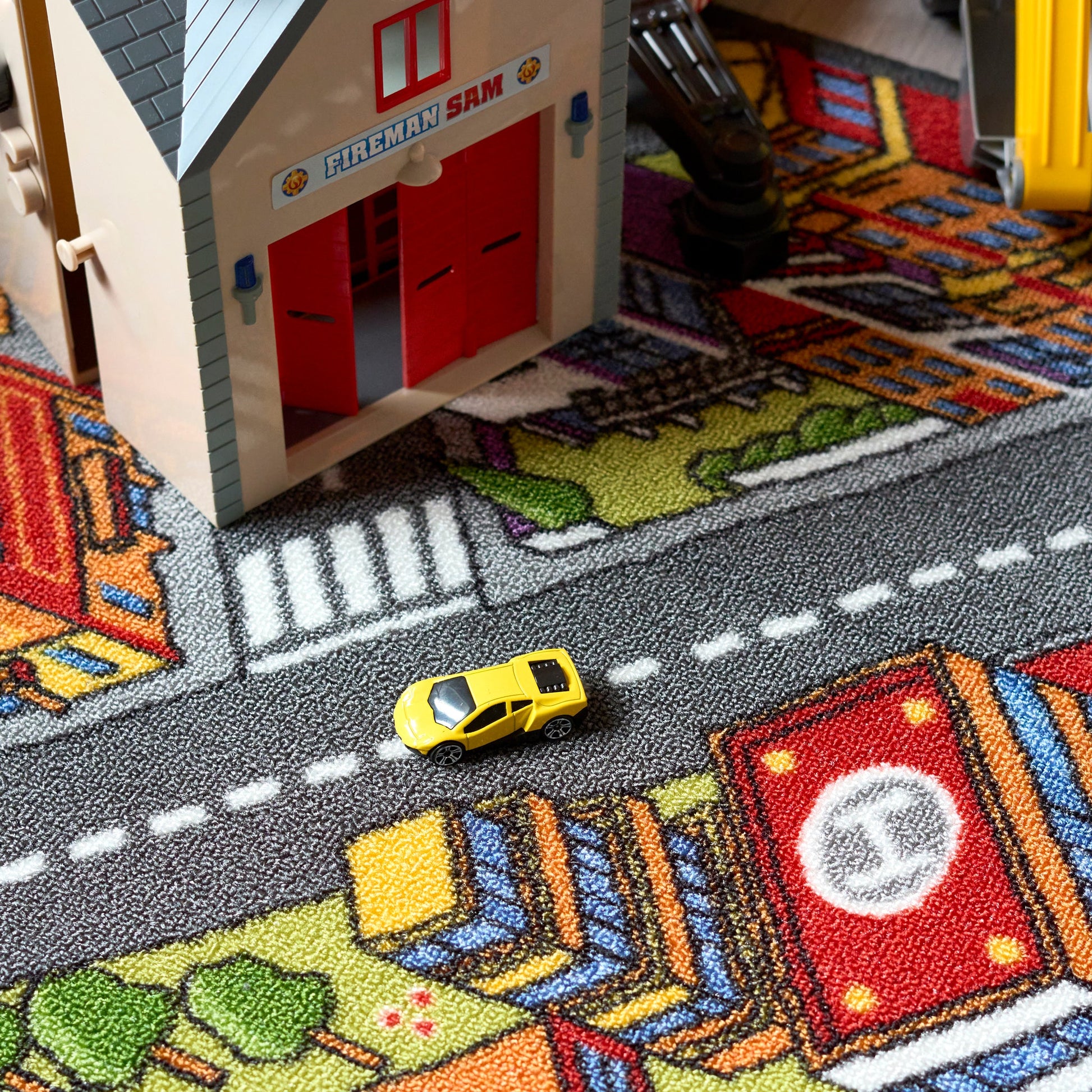 Children's Big City Mat Town Car Roads Rug Big City Kids Play Mat Clearance