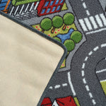 Children's Big City Mat Town Car Roads Rug - Bargainia.com - 