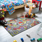 Children's Big City Mat Town Car Roads Rug - Bargainia.com - 