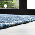 Chindi Handwoven Denim Recycled Rag Rug - Bargainia.com - 