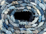 Chindi Handwoven Denim Recycled Rag Rug - Bargainia.com - 