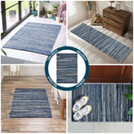 Chindi Handwoven Denim Recycled Rag Rug - Bargainia.com - 