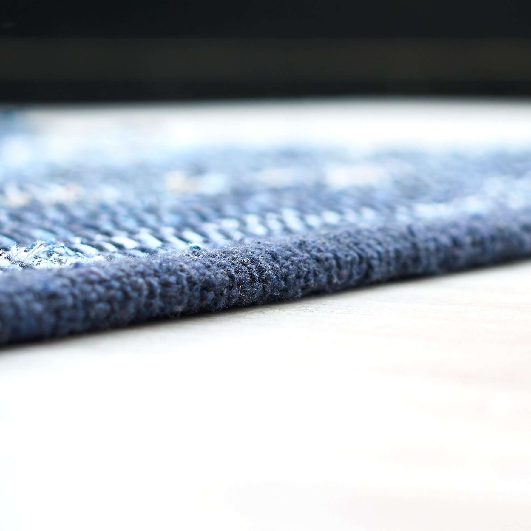 Chindi Handwoven Denim Recycled Rag Rug - Bargainia.com - 
